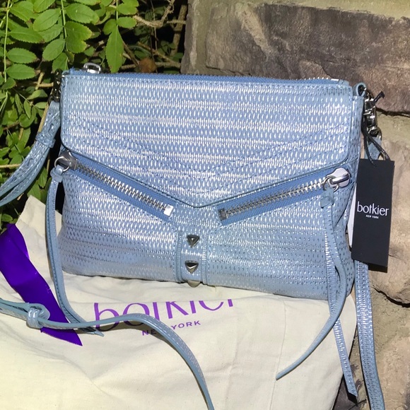 Botkier New York Blue Suede Crossbody - Picture 7 of 8